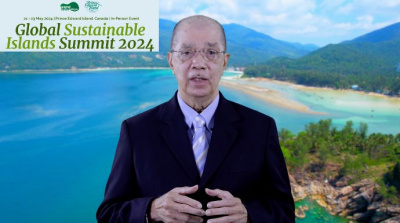 Former President Michel delivers opening remarks at the 2024 Global Sustainable Islands Summit
